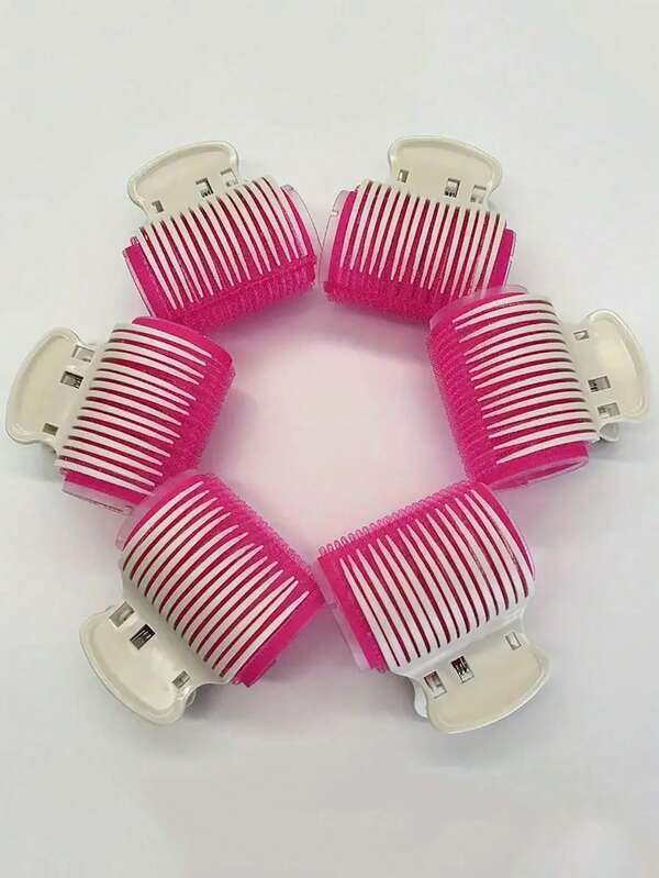 12pcs Professional Curling Rollers, Durable Plastic Hair Styling Clips, 6 Rollers & 6 Clips, Salon-Grade Curling Tools For DIY Hair Design, No Heat Required, Easy To Use And Convenient, Hair Styling Accessories | Stylish Hair Accessory | Durable Plastic Rollers, Hair Styling Tools