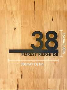 CIF BUY Custom House Numbers Sign, Modern Metal Door Plaque, Outdoor Address Plaque, No Electricity, Home Decor Upgrade, Reusable, Personalized