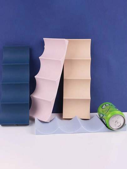 1 Stück Weinregal für Rotwein, Getränkeorganizer für den Kühlschrank, europäischer Weinregal-Stil, modernes wellenförmiges rutschfestes Kühlschrankregal, Weinregal Theke Präsentationsständer, Küchenflaschenregal, Halloween- und Weihnachtsparty Zubehör