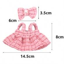 POKOJA LAND [Chỉ quần áo búp bê] Phụ kiện thế hệ thứ 1 & 2 cho trang phục - Váy yếm đen có nơ trang trí, quần áo thay thế cho búp bê - Nhiều màu - Xem 17