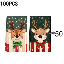 1set/2pcs/100pcs Christmas Deer Pattern Kitchen Rags And Dish Towels, Suitable For Interior Decoration In Restaurants, Kitchens, Bathrooms, Party Decorations, And Can Be Used As Holiday Gifts - Multicolor - View 13
