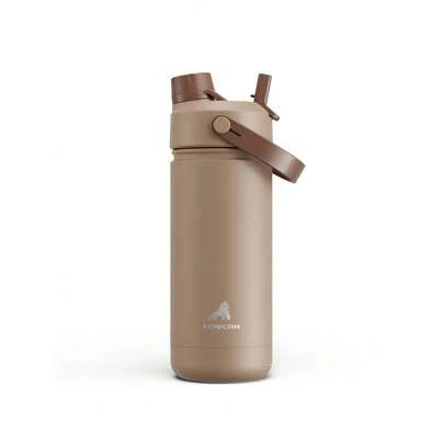 Bình nước giữ nhiệt 18oz (khoảng 540ml) với nắp có ống hút 2 trong 1, giữ lạnh 24 giờ, chống rò rỉ, thành đôi bằng thép không gỉ, thích hợp cho thể thao, tập thể dục, du lịch và đi học.
