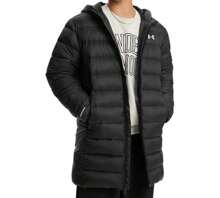 Under Armour Men's Legend Training Insulated Mid-Length Down Jacket - Black - View 3
