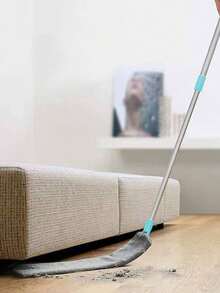 1 Stück leichter Flachmop, Flachmop, leichte Reinigung, Haushalts-Mop, Bodenreinigung, trocken und nass, schlabbriger Mop, mit leichtem und flexiblem Mopfkopf-Design, einfach tief in den Boden von Möbeln, Reinigungsutensilien, Fliesen usw. Küchenutensilien, Staub und Schmutz mit einem Klick lösen, Collegebedarf, Küchengrundausstattung, Reinigung.