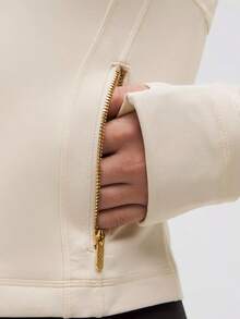 Chaqueta corta Nulu - Marfil claro/Oro/Oro - Ver 5