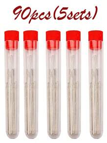 90件/36件/18件大眼针瓶套装，新款家用手缝针，手缝针，传统家用大孔细长针，用于缝制被子和床罩，绣花针 - 彩色 - 查看 13