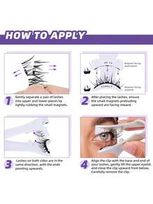 1 Paio di ciglia finte magnetiche con applicatore professionale a pinzette, ciglia finte riutilizzabili senza colla, ciglia manga naturali lunghe e soffici in finto pelo di visone, leggero strumento per il trucco degli occhi adatto per bellezza, viaggi, feste, festival, rave, trucco glitterato, ciglia magnetiche, accessori per rave festa