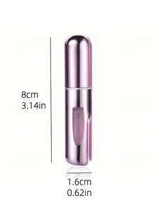 1/3/5/6/10 chiếc, Chai xịt nước hoa hồng 5ml có thể nạp lại, Chai nước hoa du lịch di động, Bình xịt nước hoa, Lọ đựng mẫu nước hoa mini - Hồng - Xem 6