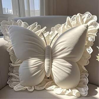 Butterfly Shaped Throw Pillow, Cute Decorative Cushion For Bedroom, Sofa, Home Decor Ornament
