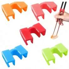 1PC Plastic Chopstick Clips, Chopstick Cover, Tool For Learning Chopsticks, Single Tableware, Multi-Functional Training Chopstick Aid, Random Color.
