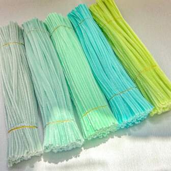 51 件/套超值装 DIY 管道清洁器散装带教程视频，适合花朵，60 种颜色加密雪尼尔茎，适合返校季节，30 厘米彩色管道清洁器工艺用品彩色雪尼尔茎，管道清洁器毛绒金属丝茎有线扭棒发带，价格实惠，质量好，漂亮，非常适合商务 Ganda Ng Kulay 质量好，颜色不一样