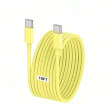 USB C 转 USB C 快速充电线 60W、车载充电器充电线、USB C 转 Type C 充电数据线兼容 16/17/17 Pro/17 Pro Max/iPad Pro/Air、手机充电器线兼容三星 Galaxy S25/S24/S23/S22/S21/S20 系列及更多 Type C 设备 - 多色 - 查看 23