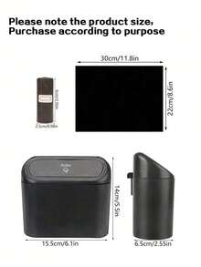 高品质纸板包装车载垃圾桶 - 防水防漏迷你车载垃圾桶 | 适用于小空间的便携式车载垃圾桶 | 防臭防溢车载垃圾桶 || 轿车、SUV、卡车、公路旅行必备车载配件 | 非常适合公路旅行、通勤和居家使用