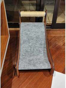 Pet Bed With Scratching Post And Interactive Hanging Hammock For Cats - 橘色 - 查看 7