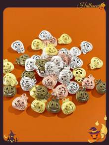 Pandantiv vintage din aliaj de toamnă, farmece cu dovleac, pandantiv de Ziua Recunoștinței, Halloween, farmece cu mărgele pentru cercei, brățări, coliere, brelocuri, bijuterii, artizanat, confecționare - 5 culori