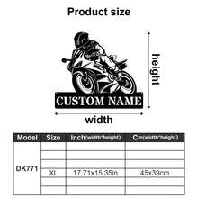 1pc Customizable Motorcycle Rider Metal Mural - Personalized Motorcycle Logo Decoration - Art Style Reusable Decorative Metal Mural - Suitable For Porch, Courtyard, Garden, Office, Negotiation Room, Birthday Gift, Graduation Gift, Perfect Gift For Motorcycle Enthusiasts - Multicolor - View 42