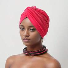 1pc New Fashion Rhinestone Decor Twist Knot Turban Hat - Multicolor - View 15