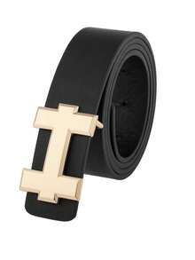 Thắt lưng da PU cao cấp dành cho nam nữ thiết kế hợp kim Bu - A - Xem 2