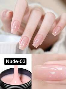 KAMUA 100g/30g Pink Nude Transparent Extension Gel, For Nail Tips & Extension Strengthening, Hard Gel Base, Rhinestone Nail Gel, Suitable For Beginners & Professional Nail Artists DIY At Home Nails - Multicolor - View 13