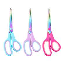 1pc Titanium Coated Multipurpose Stainless Steel Office Scissors, Household Scissors, Stationery Scissors, Art Scissors