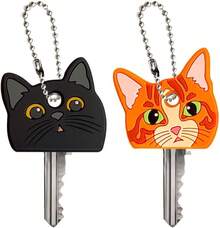 Set Of 2 Key Cap Covers, PVC Key Identifier, Cute Head Cover Keychain For Distinguishing Keys - Cute Dog CatChristmas - Chó chăn cừu Đức, chó Boston Terrier - Xem 4