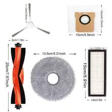 Compatible With Xiaomi Robot Vacuum X20+ / X20 Plus Replacement Parts Accessories: Main Side Brush, HEPA Filter, Mop Cloth, Dust Bag - Multicolor - View 9