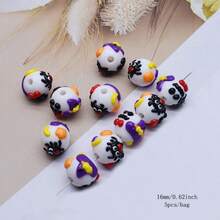 5 Stücke Halloween Perlen, geeignet zum Herstellen von Armbändern und Halsketten