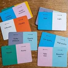 Wavelength Telepathic Card Game  Family Party  Entertainment Card Fit Multi-Person Interaction Cooperation Card Games For 2-12 Players - Shown as the Picture - View 9