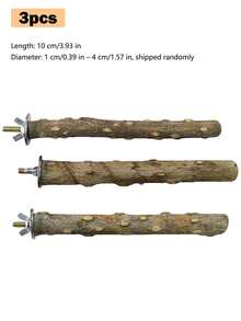 2/3/5 Pcs Bird Perch 10 Cm Natural Thorn Wood Parrot Claw Grinding Stick Cage Platform Toy Cage Accessories Suitable For Tiger Parrots, Long-Tailed Parrots, Cockatoos, Lovebirds