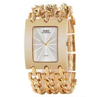 1pc G&D Classic Minimalist Fashion Casual Quartz Watch, 3-Chain European And American Style Women's Watch, Gift Watch