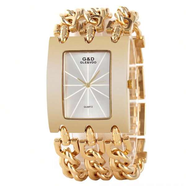 1pc G&D Classic Minimalist Fashion Casual Quartz Watch, 3-Chain European And American Style Women's Watch, Gift Watch