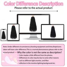 Tóc giả bện móc kiểu Goddess New Faux Locs dài 24 inch, bó 1/7, tóc giả bện móc dài mềm mại có sẵn các vòng móc với đuôi xoăn, tóc giả bện Nu Locs tổng hợp màu đen tự nhiên, dành cho phụ nữ. - Nhiều màu - Xem 9
