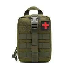 Military Tactical First Aid Kit - MOLLE Compatible Outdoor Survival Gear With Multi-Tool Functions - 軍綠色 - 查看 2