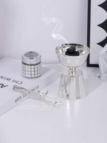 1Pc/Set Simple And Elegant Wrought Iron Incense Burner. Bakhoor Burner,With Lid, Aromatherapy Burner, Decoration, Incense Holder, Home Decor