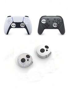 2pcs Spider Web Pattern Joystick Caps, Compatible With Switch Pro/PlayStation5/4 Game Controller Silicone Caps, Button Covers, Gaming Console Controller, Gaming Accessories, P4/P5 Controller High-Performance Thumb Grip Caps, Best Gift For Gamers, New Year's Christmas Gift For 2026 - Multicolor - View 8