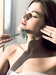 2pcs Green ABS Resin Gua Sha Massage Board | Facial & Body Meridian Scraping Massage Tool, Beauty Lifting - Multicolor - View 7