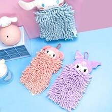 Miniso Sanrio Kuromi 雪尼尔手巾，雪尼尔纤维柔软亲肤，吸水性强，可悬挂于室内方便取用（1 条） - 紫色 - 查看 5
