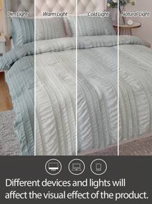 2/3pcs Bohemian, 3D Plush Duvet Cover Set Without Filer, (1 Duvet Cover & 1/2 Pilowcases), Modern Polvester Bedding Set For Al Season