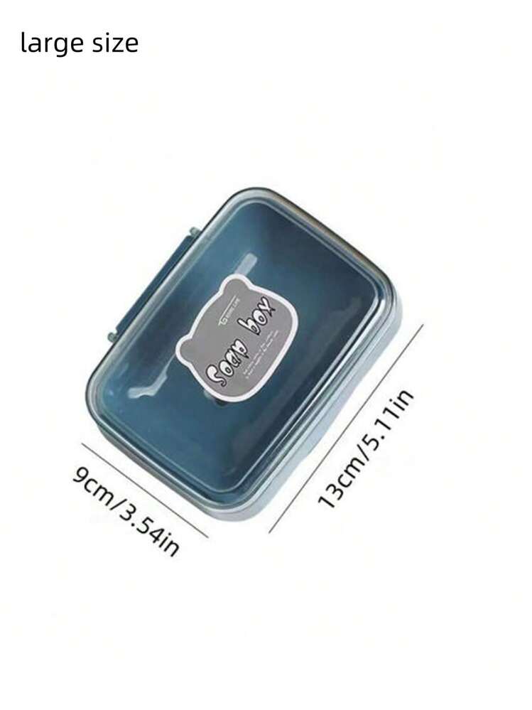 1 件创意翻盖透明塑料肥皂盒，简约设计，适合家庭、宿舍、浴室、阳台使用，家居浴室装饰秋季装饰，返校 - 彩色 - 查看 6