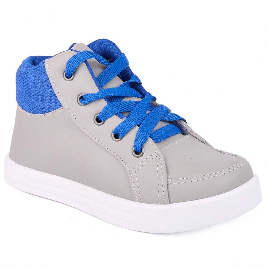 Unisex Sneakers Children's Boots Kids Boys Girls High Top Lace-Up Soft Sole Comfort Suede - 彩色 - 查看 1