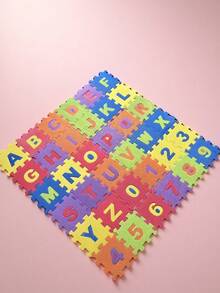 36pcs Baby Foam Puzzle Mat, Colorful Interlocking Tiles With Numbers & Letters, Non-Slip Crawling Play Mat For Living Room/Bedroom, Suitable For Early Education, Learning & Play, Soft Toy, Christmas/Halloween Gift, Children Toy, Infant Toy, Toddler Toy, Game, Kids Puzzle, Personalized Gift - Alphabet Crawling Mat - View 3