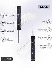 10ml Eyelash Glue And Sealant, Super Strong Adhesive For DIY Eyelash Extension, With 5ml Eyelash Glue Remover, Waterproof Cluster Lash Glue, Eyelash Extension Kit, Makeup Tools - Black - View 7