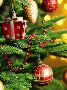 100/200Pcs Christmas Ornament Hangers String,Christmas Tree Hanging Ornament String Hooks Ribbon Ornament String With Snap Fastener Rope Hooks For Christmas Decorations Ornaments,Christmas