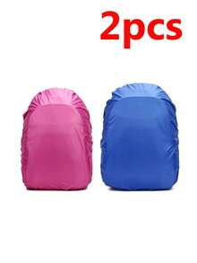 1pc Outdoor Waterproof Rain Cover Set, Backpack Dust-Proof Protector For Men & Women, Multiple Colors Available