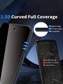 3pcs Tempered Glass Screen Protector, For G86/ G Stylus 5G 2024/E30/G53/G42/E40, Smooth Surface, High Hardness, Bubble-Free Installation, Privacy Protection Screen Protection Essentials, Applicable To Daily Shield, Office, Home Privacy Screen Protector Phone Screen Protector Phone Accessories - Black - View 10