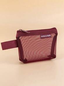 1 小手提包、化妆包、数码包、迷你方形小包、立体网格零钱包、钥匙包、驾驶证、学生证收纳袋 - 彩色 - 查看 29