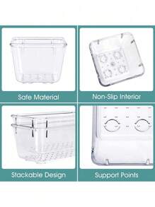 10pcs Drawer Organizer Set, Bathroom And Kitchen Drawer Cabinet Organizer Trays, Clear Storage Bins For Makeup, Jewelry, Utensils And Gadgets - White - View 4