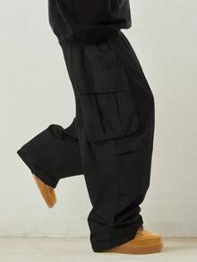 Men's Casual Fashion Cargo Pants With Multiple Pockets, For Autumn/Winter, For Fall