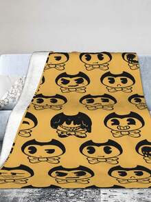 Bendy Flannel Blanket For Girls And Boys, Anime Gift Cover Blanket, Comfortable Plush Flannel Fleece Printed Blanket, Double Blanket, Lightweight Plush, Suitable For Bed Decoration 50x40inch