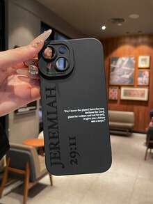 耶利米书 29:11 圣经经文亮面印花黑色手机壳，上帝耶和华基督教酷炫手机壳，送给女朋友/男朋友的生日礼物，基督教礼物，防震时尚哑光软TPU材质手机壳，手机保护套，兼容三星手机 - 彩色 - 查看 5